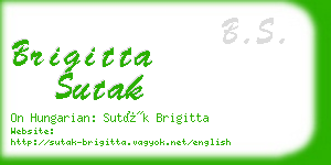 brigitta sutak business card